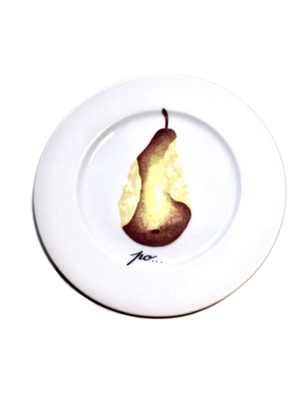 Porcelaine de Sologne Pear Canapé Plate-France